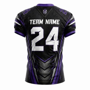 Uniforme de equipo para hombre de nueva temporada, conjunto deportivo con cuello en V de malla, ropa de fútbol americano, camiseta de fútbol americano, jerseys de fútbol americano - Product Image 3