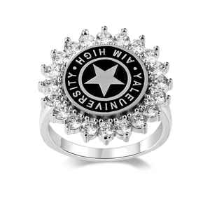 Bague d'École BOJ 055 Personnalisée sur Mesure pour Diplômé Universitaire, Bague de Fin d'Études Secondaires ou Universitaires pour Femme avec Pierre de Naissance en Argent 925 – Nouveauté Tendance - Product Image 4