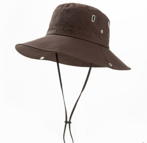 Adjustable Wholesale Hot Sale Unisex Waterproof Summer Breathable UV Fishing Raffia <b>Hat</b> for Women Men - Product Image 2