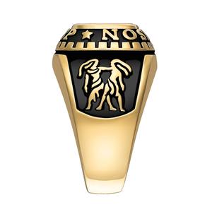 Anillo de Graduación de Plata de Ley para Mujer con Ónix, Cornalina, Lapislázuli y Madreperla, Personalizado para Escuela Secundaria o Universidad - Product Image 5