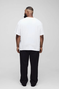 Camisetas de Hombre, Corte Holgado, Algodón, Lisas, Personalizables con Logotipo, Transpirables, Unisex, Tallas Grandes, Ropa Deportiva, Venta al Por Mayor, Ropa Americana - Product Image 3