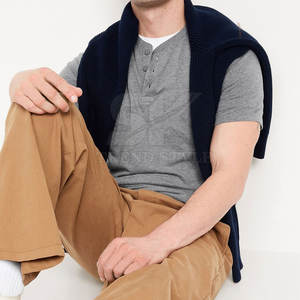 T-shirts Henley légers à séchage rapide, unis, pour la mode, à bas prix, pour l'extérieur - Product Image 2