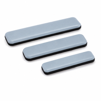 Glissière rectangulaire autocollante en PTFE 25x35mm pour meubles, armoires et tables