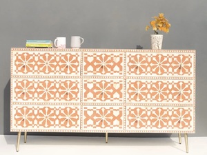 ILAHI's Bone Inlay <b>Drawer</b> Modern Design Agate Detailing <b>Storage</b> Portable Home Furniture - Product Image 5