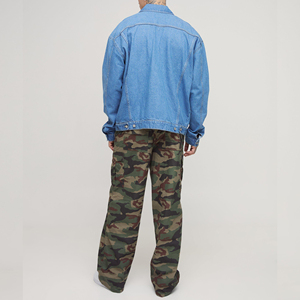 Quality Casual Embroidered Windproof Oversized Drop Shoulder Denim <b>Jeans</b> <b>Jacket</b> for Men Distressed <b>Black</b> 100% Cotton Winter - Product Image 3