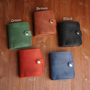 Cartera Triple de Cuero Genuino Personalizada de Fábrica para Hombre, Duradera, de Piel de Vacuno de Primera Calidad, Tarjetero, Estilo Vintage LTW-0204 - Product Image 1