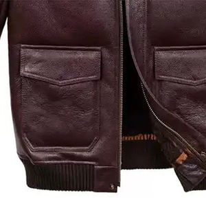 Abrigo de Invierno para Hombre, Chaqueta de Cuero de Alta Calidad, Corte Ajustado, Cuello de Piel, Nuevo, Resistente al Viento, Cálido, Estilo Casual, CP-MLJ-02 - Product Image 5