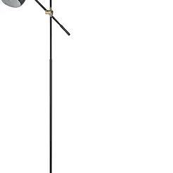 Lámpara de Pie Industrial de Hierro con Bombilla Expuesta para Decoración Rústica del Hogar - Product Image 2