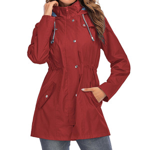 Chaqueta Impermeable con Capucha para Hombre, Diseño Color Block, Corte Regular, Poliéster, Estilo Casual para Otoño, Uso en Exteriores, con Cierre de Cremallera - Product Image 2