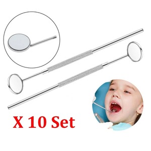 เครื่องมือผ่าตัดทางทันตกรรม BAFA SURGICAL INSTRUMENTS กระจกตรวจฟัน สแตนเลสสตีล ด้ามจับแบบมีลายกันลื่น สีเงิน ระดับ Class I ได้รับมาตรฐาน CE - Product Image 3