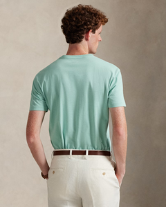 Polyester/Cotton Woven O-Neck Formal Men's <b>Short</b> Sleeve Oversized Fit Solid Quick Dry T-Shirt Front Custom Logo Anti-Wrinkle - Product Image 3