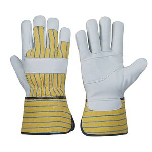 Gants de travail en cuir de vachette fendu, confortables, à double paume, pour une protection optimale des mains, faciles à porter. - Product Image 3