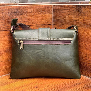 Sac à main de luxe pour femme Vintage Full Grain véritable sac à bandoulière en cuir de vache avec grande capacité et bandoulière faite à la main - Product Image 4