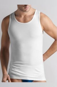เสื้อกล้ามสีขาวไร้ตะเข็บสำหรับออกกำลังกาย ขายส่งในอินเดีย ราคาดีที่สุด เสื้อกล้ามผู้ชายผ้าฝ้ายแท้สำหรับฟิตเนส เพาะกาย เสื้อซับในสำหรับออกกำลังกายในยิม - Product Image 2