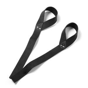 Sangles en cuir respirantes et légères personnalisables avec logo pour la musculation, l'haltérophilie et l'entraînement de force (unisexe) - Product Image 1