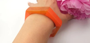 Brazalete de Resina de Diseño de Alta Calidad, Última Tendencia de Moda Vintage, Personalizable en Color y Talla para Mujer, Certificado IGI, Estilo Romántico - Product Image 5