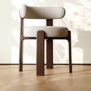 Silla de Comedor Tradicional de Madera Maciza de Roble con Respaldo en Escalera, Diseño Ergonómico para Cocina, Asientos Profesionales para Restaurantes y Cafeterías - Product Image 1