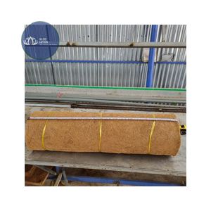 Tapis de porte demi-circulaire fait main en fibre de coco naturelle de haute qualité, écologique, réversible, antidérapant et adapté aux animaux domestiques, pour extérieur - Product Image 1