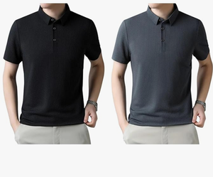 Camiseta de Hombre para Verano, Casual, de Manga Corta, Transpirable, Cómoda, Corte Regular, Ecológica, de Secado Rápido, Mezcla de Algodón Sólido, para Uso Diario - Product Image 4