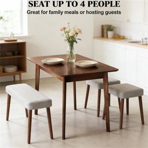 Tavolo da Pranzo Rettangolare per Cucina e Soggiorno per Accogliere gli Ospiti - Product Image 2