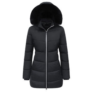 Winter Women <b>Pink</b> <b>Waterproof</b> Eco-Friendly Puffer <b>Jackets</b> Girls OEM Wholesale Ladies Baggy Thick Warm Cropped Lightweight Cotton - Product Image 3