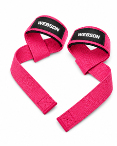 Correas de Levantamiento Webson Rosas de Algodón Ajustables con Hebilla Antideslizante, Equipo de Gimnasio para Levantamiento de Pesas, Unisex, Precio Económico, Venta al Por Mayor - Product Image 1