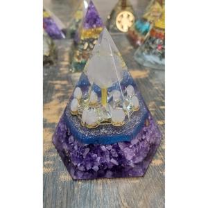 Esfera Hexagonal de Amatista Pulida y Cuarzo Rosa, Orgón Ecológico, Feng Shui, Meditación, Protección EMF, Orgonita, Venta al Por Mayor - Product Image 4