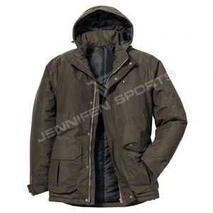 Chaqueta de Caza para Hombre, 100% Algodón, Transpirable, Resistente al Viento, Manga Larga, Logotipo Personalizado, Ropa de Invierno para Exteriores, Poliéster - Product Image 2