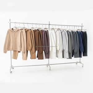 Haute Qualité Unisexe Complet 345GSM Zip-Up Casual Hoodies Avec Col Cou Personnalisé Streetwear pour Hommes Saison D'hiver Conception - Product Image 1