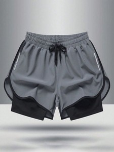กางเกงขาสั้นผู้ชายคุณภาพสูงเอวกลางสไตล์ลำลอง - Product Image 1