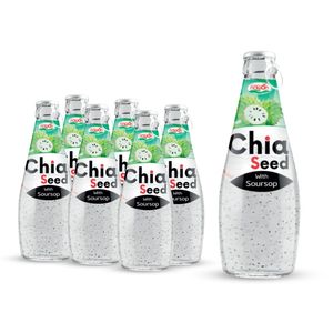 NAWON 290ml Botella de vidrio Jugo de Granada con Semilla de Chía Fabricante de puré de alta calidad en Vietnam Empaquetado 300 Cartones - Product Image 6