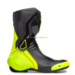 Chaussures de moto en cuir professionnelles, maillot de course personnalisé, bottes de moto confortables à séchage rapide, meilleures ventes - Product Image 3