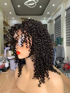 มัดผมมนุษย์หยักศกแบบลอนลึกพร้อมแผ่นปิดด้านหน้าขนาด13*4 - Product Image 3