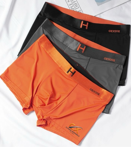 Calzoncillos Boxer de Seda de Hielo para Hombre con Estampado a Cuadros, Antiestáticos, Transpirables y Refrescantes, Precio de Fábrica, Marca Privada Personalizada, Fabricante ODM - Product Image 2