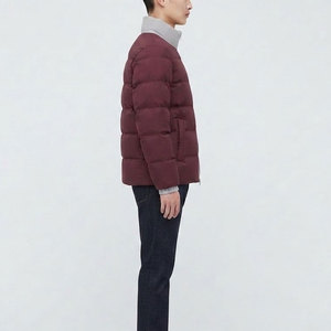 Chaqueta Acolchada Moderna para Hombre, Chaqueta de Invierno para Exteriores con Acolchado Ligero, Cuello Alto, Cierre Completo con Cremallera y Uso Diario - Product Image 4