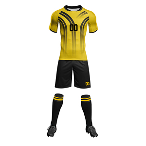 Maillot de football à séchage rapide par sublimation, personnalisé, uniforme de sport, tenue d'équipe, hauts, chemises, ensemble uniforme - Product Image 1