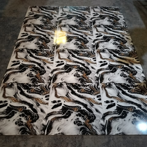 กระเบื้องเซรามิกเคลือบเงาขนาด 60x60 ซม. ดีไซน์ทันสมัยสำหรับบ้านหรูหรา กระเบื้องปูพื้นลายหินอ่อนสีดำขนาด 600x600 มม. สำหรับปูพื้น - Product Image 4