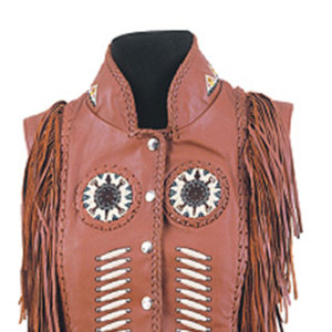 Women <b>Suede</b> Leather Fringe Vest Western Cowboy Sleeveless <b>Jacket</b> Tassel Motorcycle <b>Biker</b> Rodeo Fashion Premium OEM Wear - Product Image 4