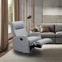 Fauteuil inclinable pivotant moderne en tissu, pliable, pour la maison, le bureau, la chambre, le salon et l'hôpital