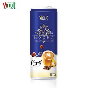 Lata VINUT de 250ml (enlatada) bebida de café con muestra sin Vainilla Francesa, sin azúcar, granos Arábica 100%, listos para beber - Product Image 3