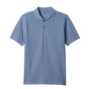 เสื้อโปโลผู้ชายแขนสั้นสีพื้นผ้าปิเก้ ระบายอากาศได้ดี สวมใส่สบาย ผ้าฝ้ายถัก ทรงปกติ มีโลโก้ด้านหน้า - Product Image 5