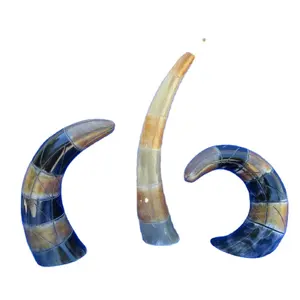 New design buffalo decorative horn latest design different size natural real horn for home tableware decorate for hot selling