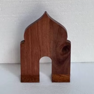 Arco de Madera Decorativo para Mesa de Ramadán, Adorno Artesanal de Madera para Eid Mubarak, Decoración Islámica para el Hogar, Pieza de Exhibición, Hecho a Mano - Product Image 1