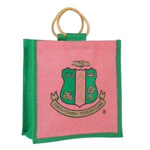 Pink Green Jute Purse Handmade Tote Bag Fashion Handbag Natural Fiber Shopping Bag Casual Women Carry Bag Eco Friendly Accessory - Product Image 1