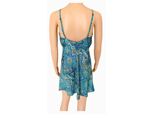 Robe en soie confortable pour femme, coupe trapèze, longueur genou, bretelles spaghetti, style naturel, sexy, mignon, doux, Y2K, vintage, coréen, été, automne - Product Image 2