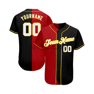 OEM Customize Solid Color Embroidery Wholesale Baseball Uniform Shirt Free Design 100% polyester sublimation Cheap jersey - Product Image 5