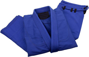 Uniforme de Jiu-Jitsu Brasileño Azul, 100% Algodón, Corte Regular, Duradero, Unisex para Adultos, Kit de Ropa para Artes Marciales - Product Image 6