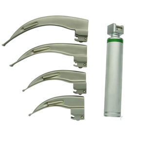 Laringoscopio LED de Fibra Óptica Quirúrgico Veterinario GUJJAR de la Mejor Calidad, Juego Miller con 4 Palas y Mango de Acero Inoxidable - Product Image 1