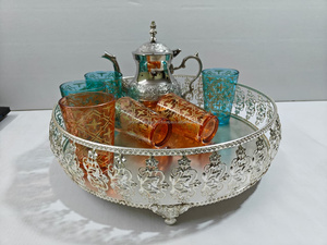 Moroccan <b>Tea</b> <b>Set</b> gift packing 6 glasses <b>one</b> tray <b>one</b> teapot in gift box - Product Image 2