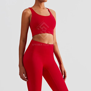 Conjunto de Yoga Moderno con Frente Sólido, Ligero, Transpirable, Tejido Ecológico de Alta Calidad, Ropa Deportiva de 2 Piezas para Fitness - Product Image 4